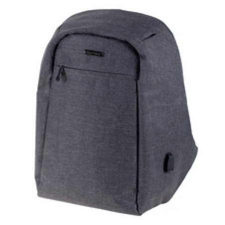 Lightpak Sac à dos "SAFEPAK", avec port USB, gris