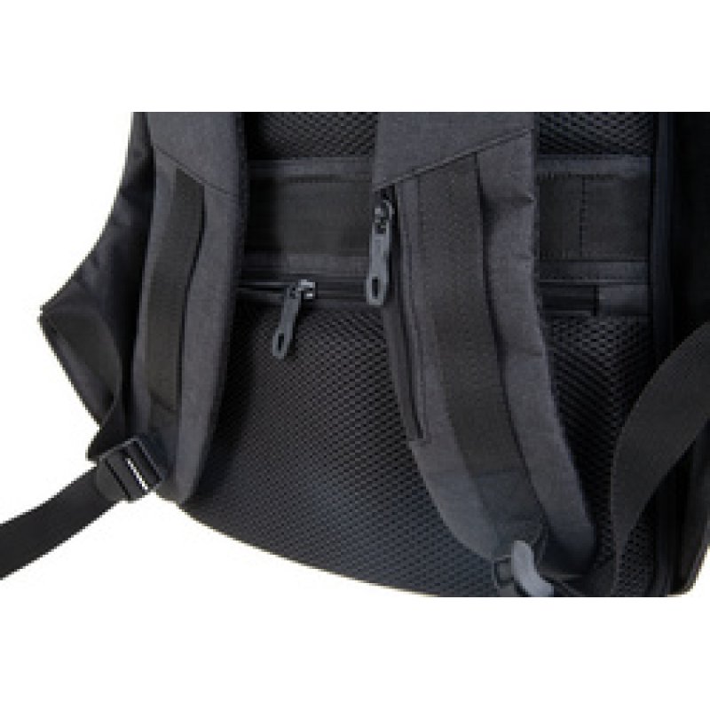 Lightpak Sac à dos "SAFEPAK", avec port USB, gris