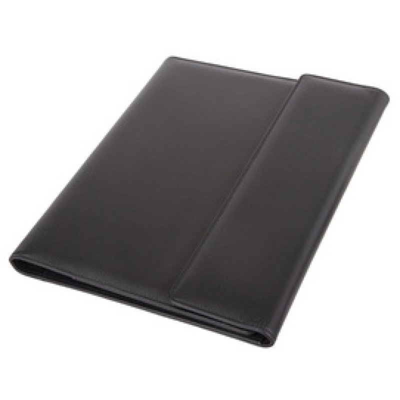 Alassio Classeur à anneaux SALVO, A4, simili cuir, noir