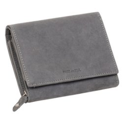 PRIDE&SOUL Portefeuille pour dames RFID, en cuir, gris