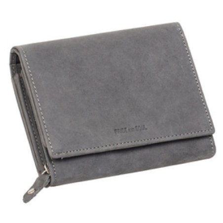 PRIDE&SOUL Portefeuille pour dames RFID, en cuir, gris