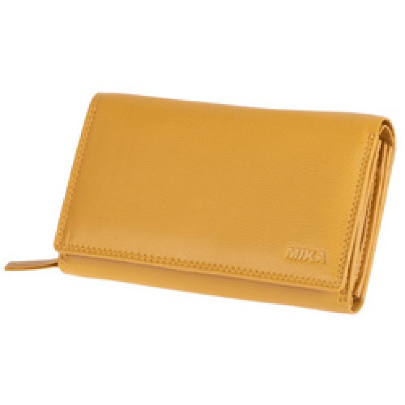 MIKA Portefeuille pour dames, en cuir, multicolore