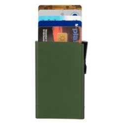 CLICKSAFE Porte-cartes avec bouton-poussoir & RFID, noir