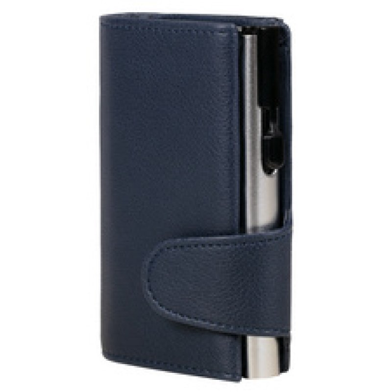 CLICKSAFE Porte-monnaie avec porte-cartes, simili cuir, noir