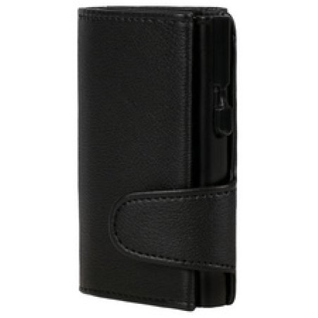 CLICKSAFE Porte-monnaie avec porte-cartes, simili cuir, bleu