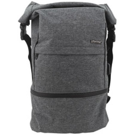 LiGHTPAK Sac à dos pour PC portable, polyester 600D, gris