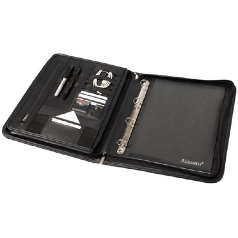 Alassio Porte-documents, A4, similicuir, noir