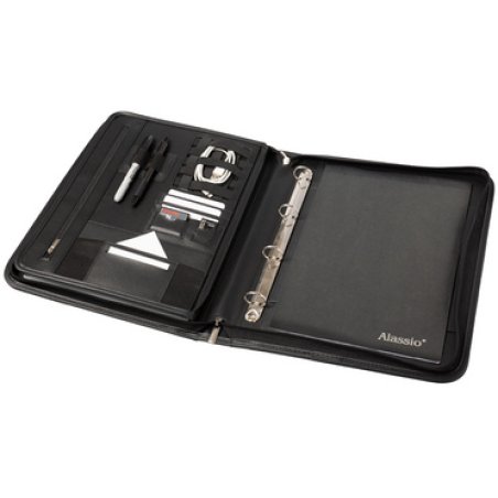 Alassio Porte-documents, A4, similicuir, noir