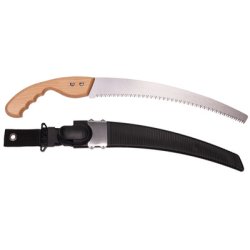 TerCasa Scie de jardin manche en bois, longueur lame: 330 mm