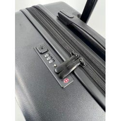 JSA Trolley de voyage, en ABS recyclé à 50%, taille L, noir