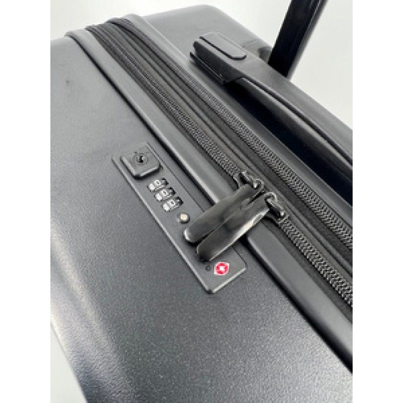 JSA Trolley de voyage, en ABS recyclé à 50%, taille L, noir