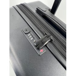 JSA Trolley de voyage, en ABS recyclé à 50%, taille S, noir