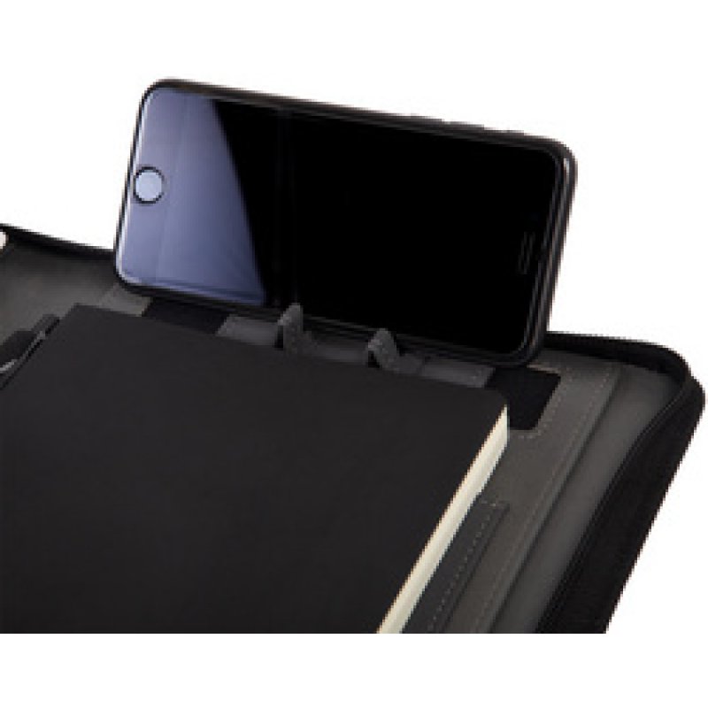 STOP Chemise à fermeture zip RPET MAUPITI, A5, anthracite