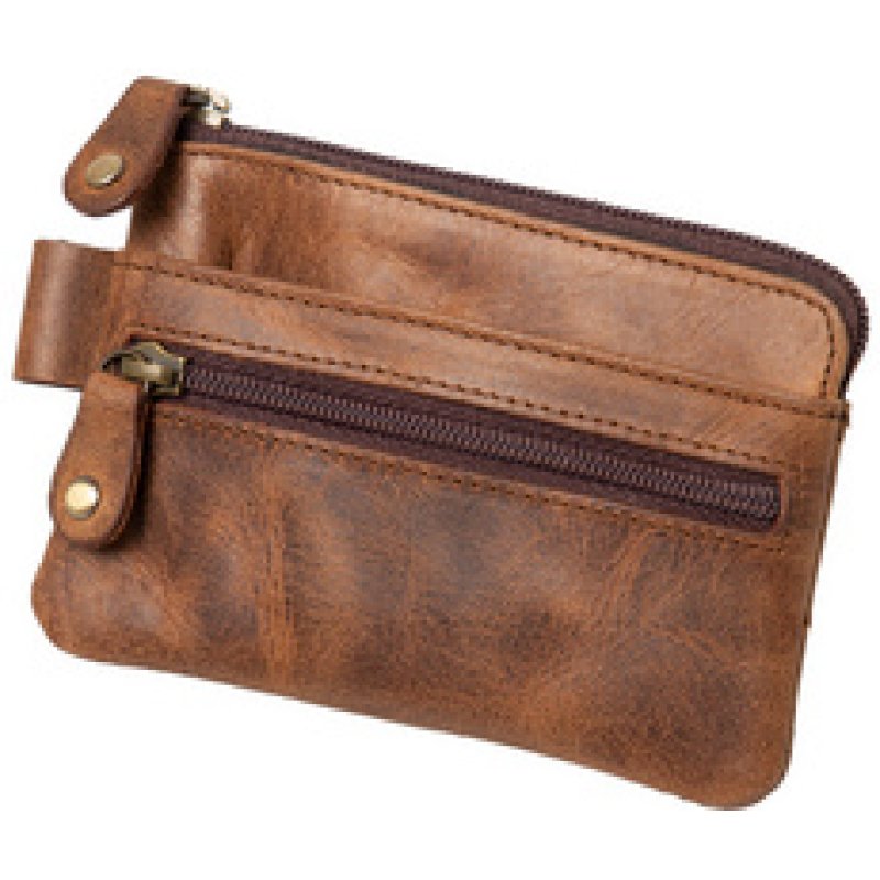 Alassio Étui pour clés, en cuir, marron