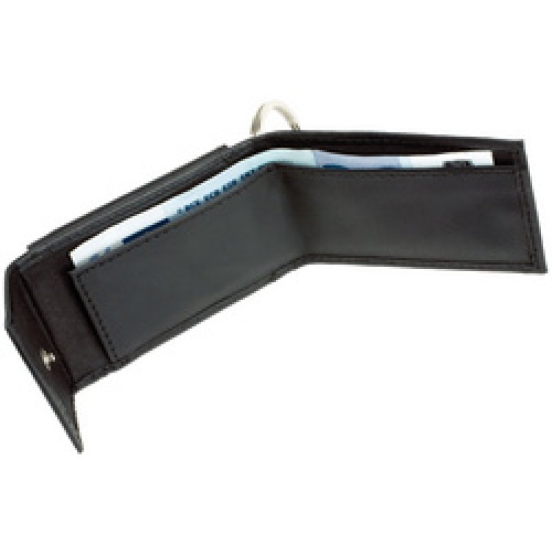 Alassio Mini porte-monnaie avec ornement métallique, noir