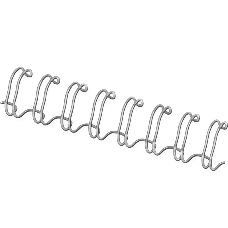 Fellowes spirales, format A4, 34 anneaux, 10 mm, argent
