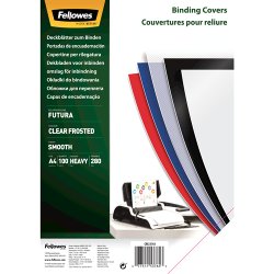 Fellowes couverture Futura A4, mat, en PP, transparent
