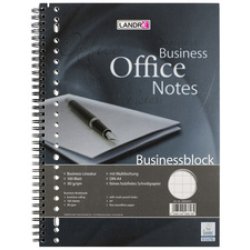 LANDRÉ Bloc business avec spirale sur la longueur, A4,