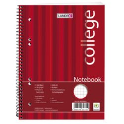 LANDRÉ bloc-notes "college", A5, 160 feuilles, quadrillé,