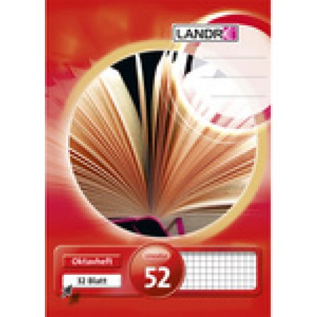 LANDRÉ cahier octave format A6, quadrillé, 70 g/m2, 64 pages