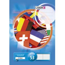 LANDRÉ Vokabelheft DIN A5, 2-spaltig, 80 g/qm, 32 Blatt