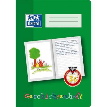 Oxford 100050093 writing notebook A4 Green