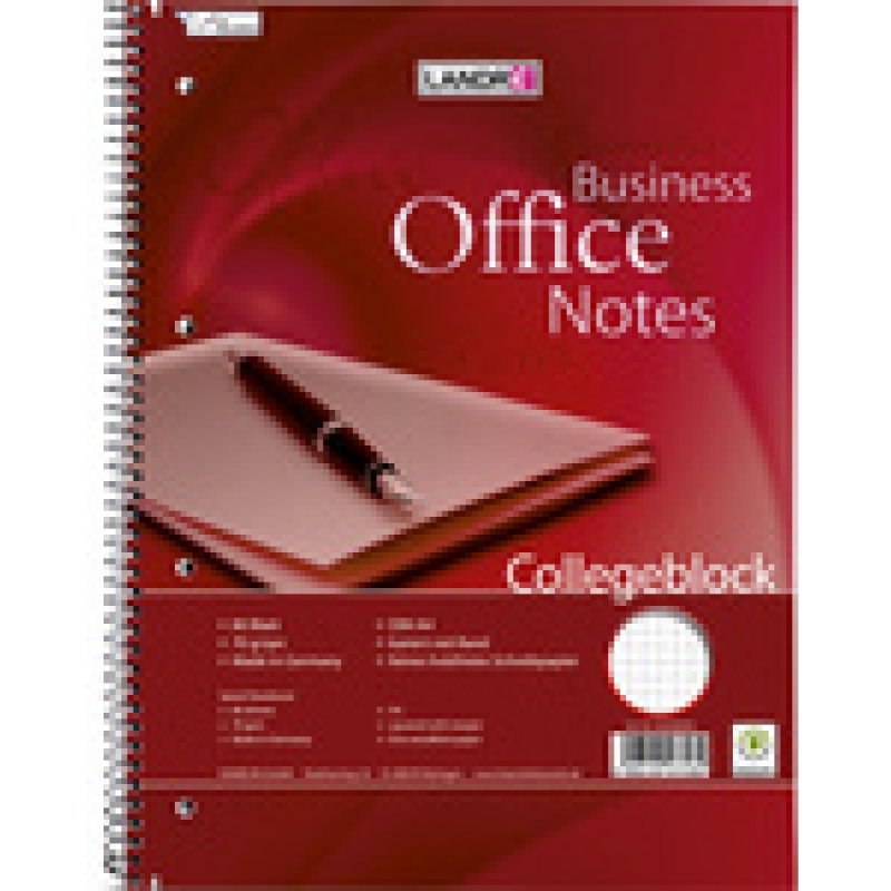 LANDRÉ Cahier "Business Office Notes", format A5, quadrillé
