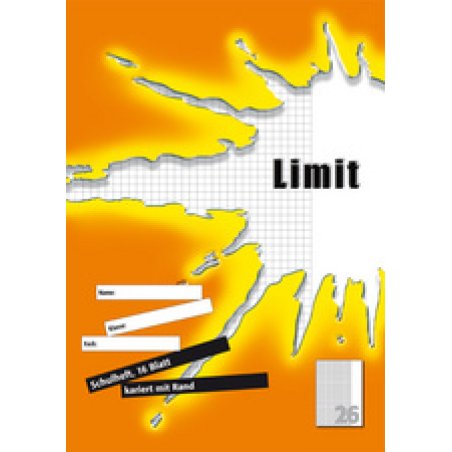 LANDRÉ cahier "LIMIT" A4, linéature 25 / 9 mm ligné