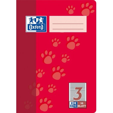 Oxford 100050408 writing notebook A5 Red