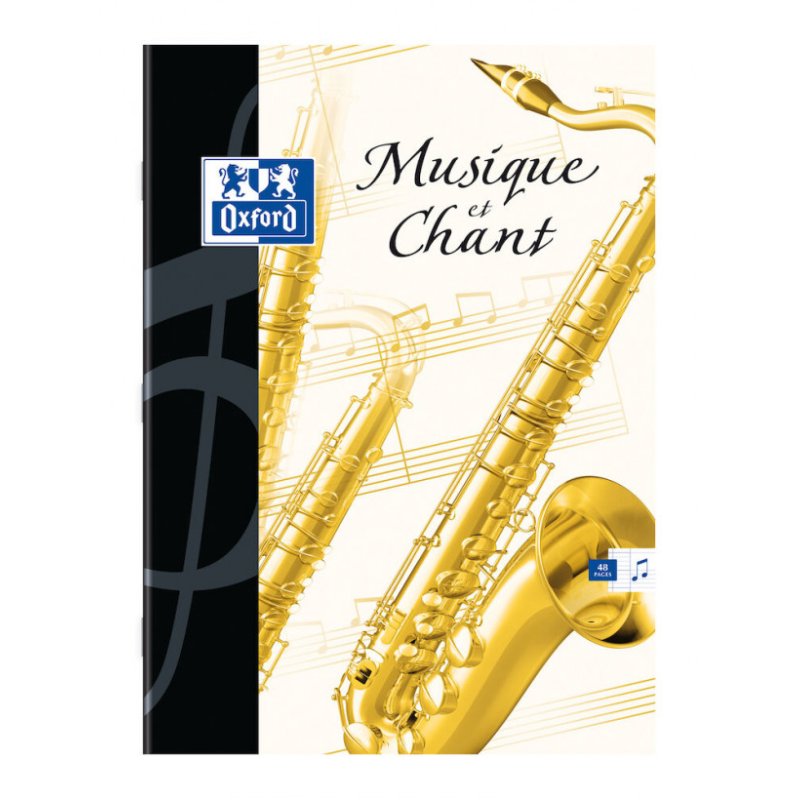 Oxford Cahier de musique et chant, A4, seyès, 24 24 pages