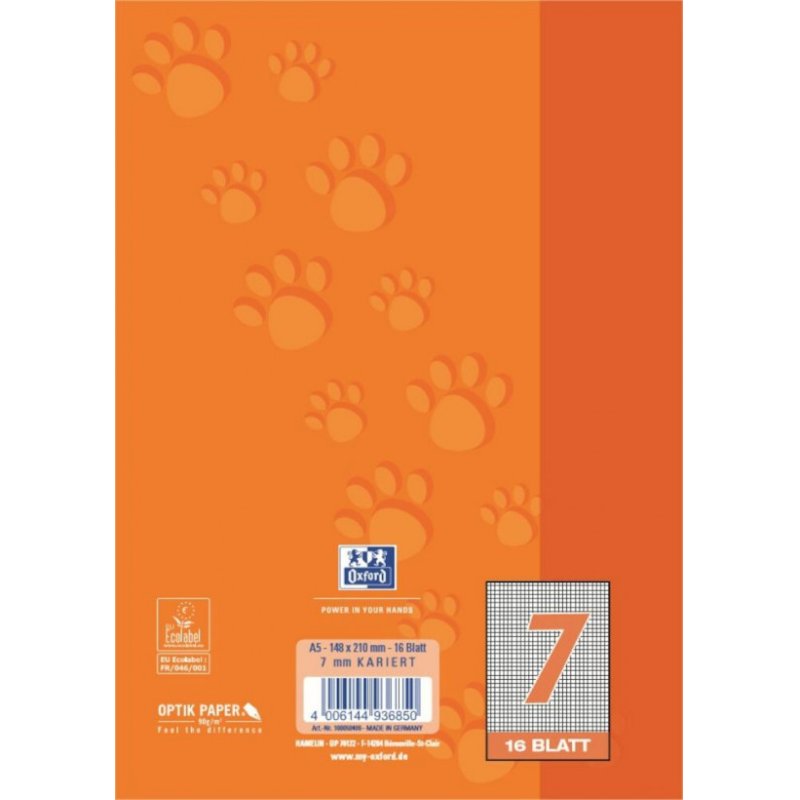 Oxford 100050409 writing notebook A5 Orange