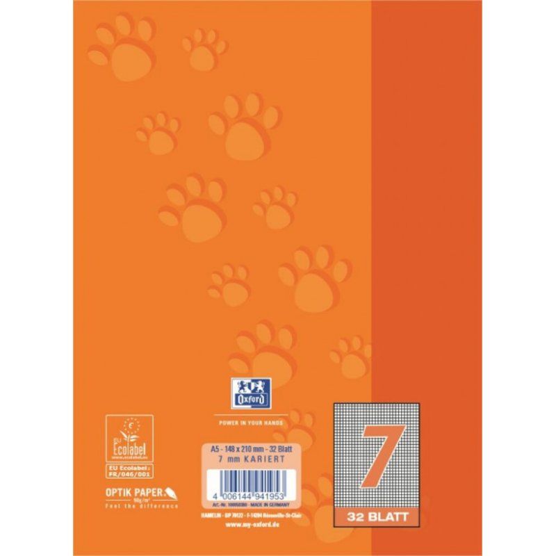 Oxford 100050380 bloc-notes A5 Orange