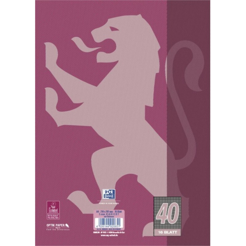 Oxford 100050320 writing notebook A4
