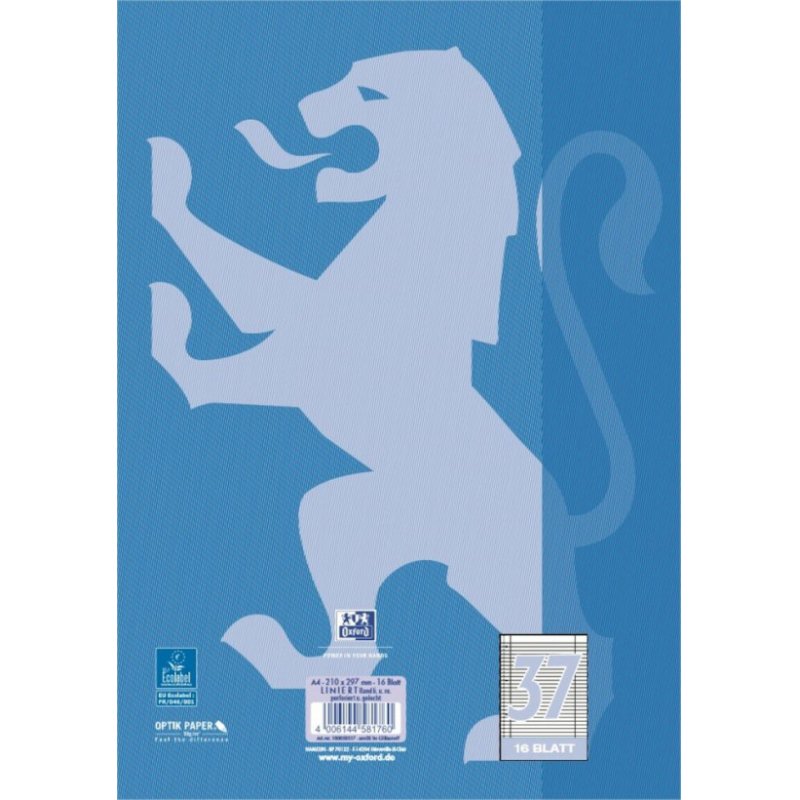 Oxford 100050317 writing notebook A4 Blue