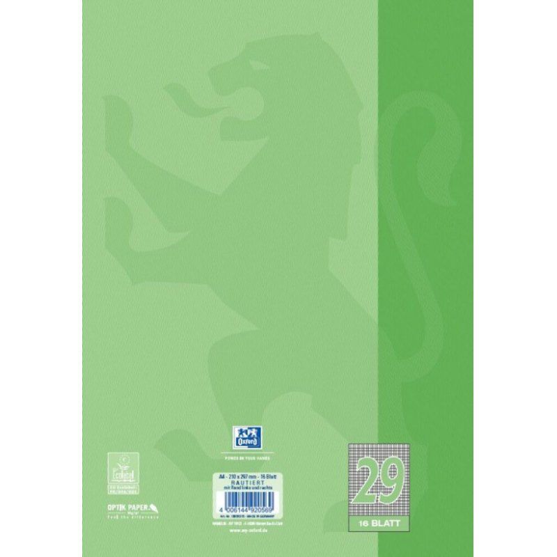Oxford Cahier, A4, linéature 29 / losangique, 32 pages