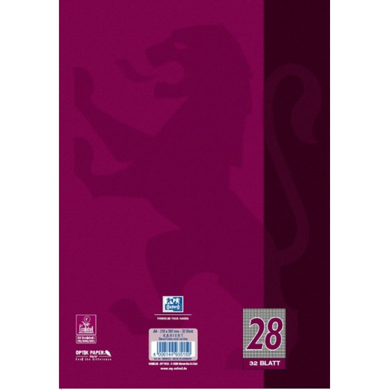 Oxford 100050332 writing notebook A4