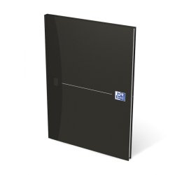 Oxford Carnet de notes "Smart Black" - relié, A4, ligné,
