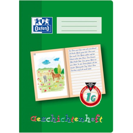 Oxford 100050091 writing notebook A4 Green