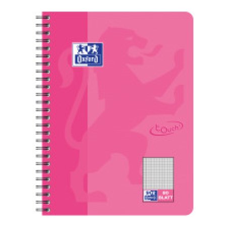 Oxford Cahier Touch, B5, quadrillé, 160 pages, rose