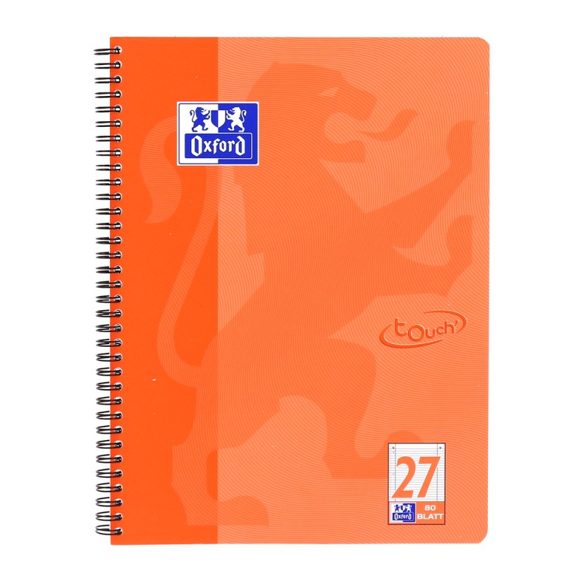 Oxford TOUCH bloc-notes A4 80 feuilles Corail