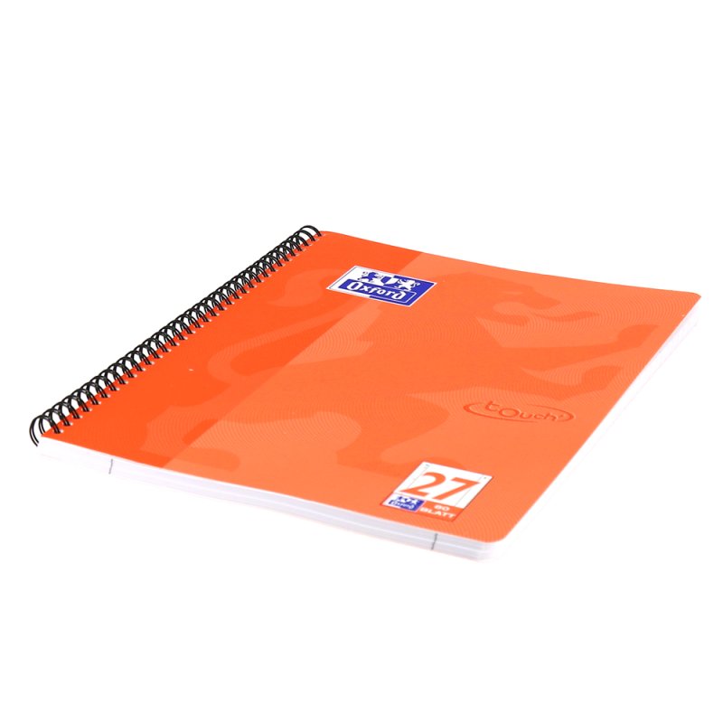Oxford TOUCH writing notebook A4 80 sheets Coral