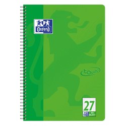 Oxford Cahier Touch, A4 , ligné, 160 pages, vert herbe