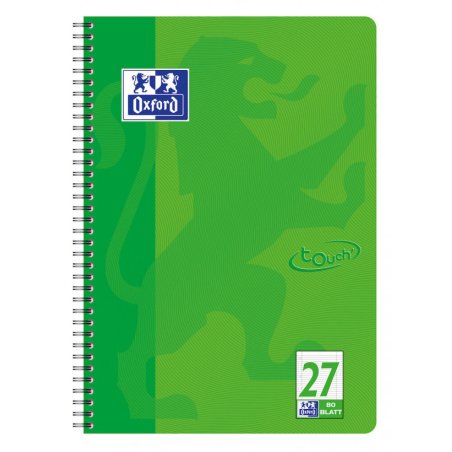 Oxford TOUCH writing notebook A4 80 sheets Green