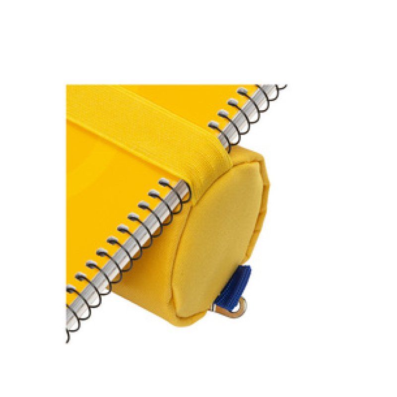 Oxford Trousse ronde, polyester, rond, grand, jaune