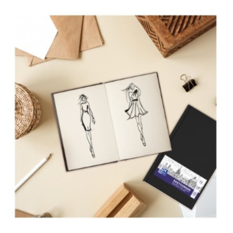 Oxford 400152622 writing notebook A5 48 sheets Black