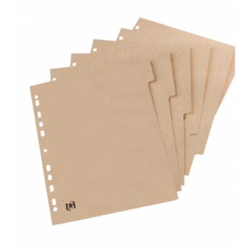 Oxford Intercalaires carton TOUAREG, uni, A4, 5 touches
