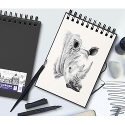 Oxford Cahier de croquis reliure intégrale, A5, 50 feuilles