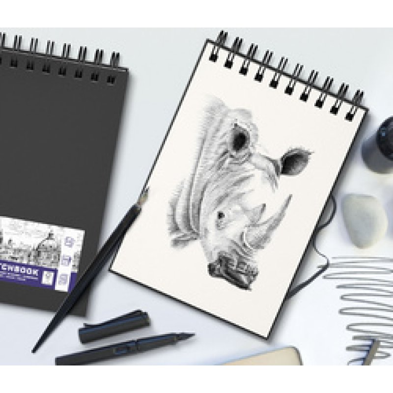 Oxford Cahier de croquis reliure intégrale, A5, 50 feuilles
