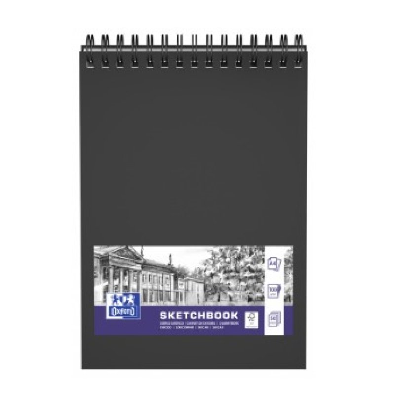 Oxford 400152648 writing notebook A4 25 sheets Black