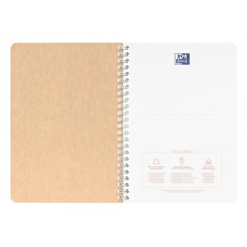 Oxford Cahier à spirales TOUAREG, A4, quadrillé, 50 pages